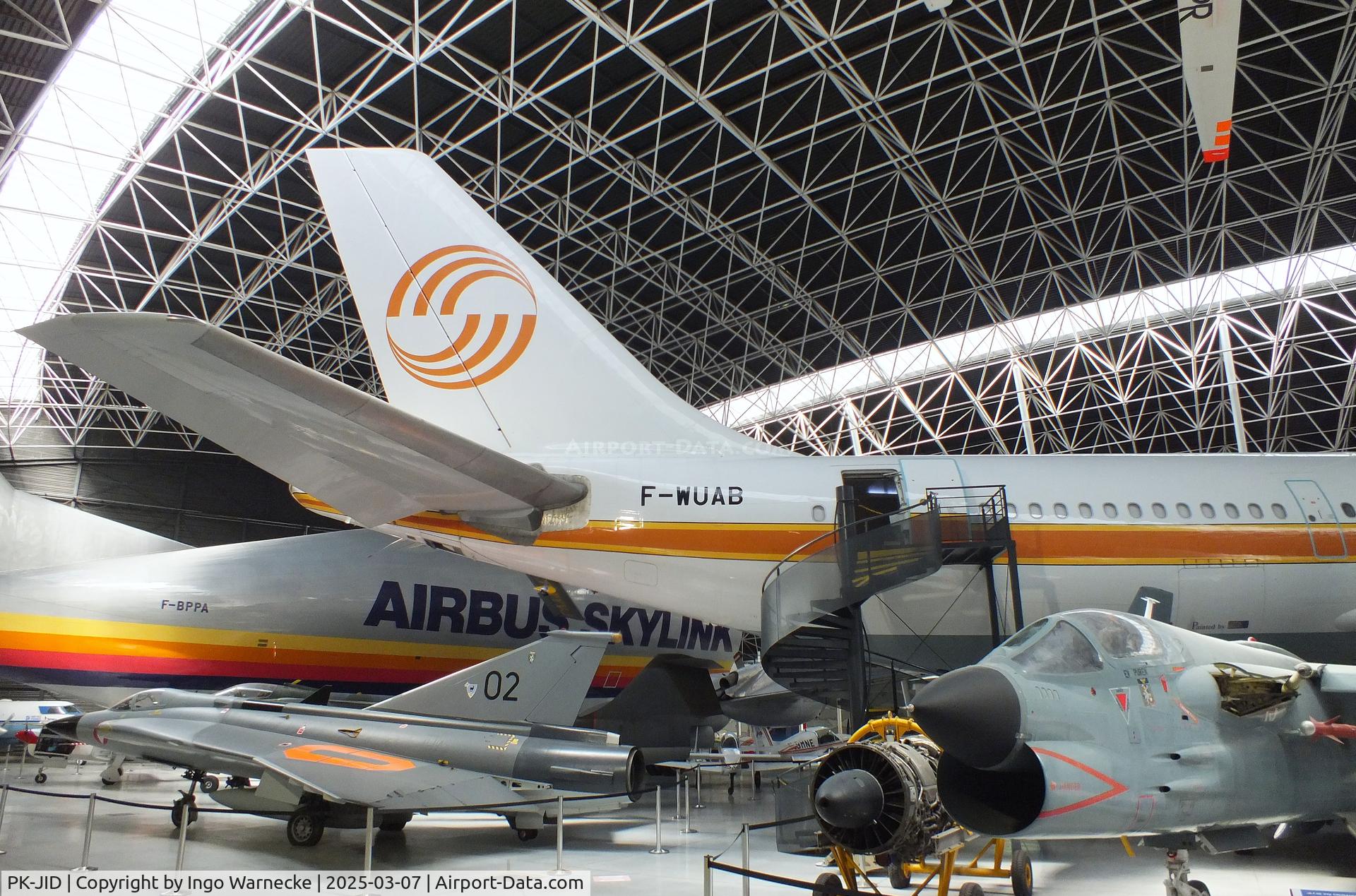 PK-JID, 1983 Airbus A300B4-203 C/N 238, Airbus A300B4-203 (ex Sempati Air) displayed as A300 first prototype 'F-WUAB' at the Aeroscopia, Blagnac (Toulouse)