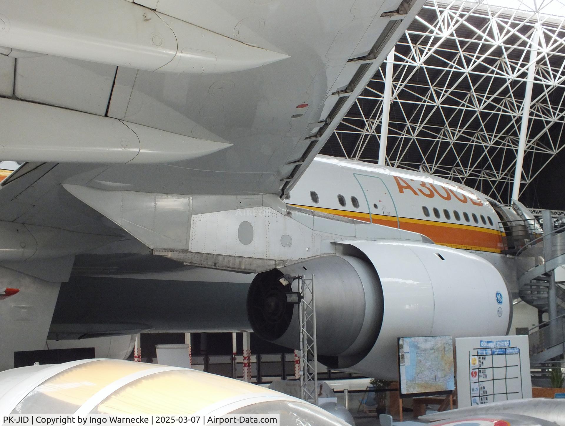 PK-JID, 1983 Airbus A300B4-203 C/N 238, Airbus A300B4-203 (ex Sempati Air) displayed as A300 first prototype 'F-WUAB' at the Aeroscopia, Blagnac (Toulouse)