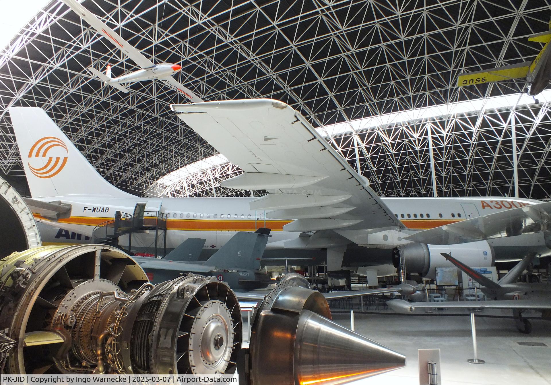 PK-JID, 1983 Airbus A300B4-203 C/N 238, Airbus A300B4-203 (ex Sempati Air) displayed as A300 first prototype 'F-WUAB' at the Aeroscopia, Blagnac (Toulouse)