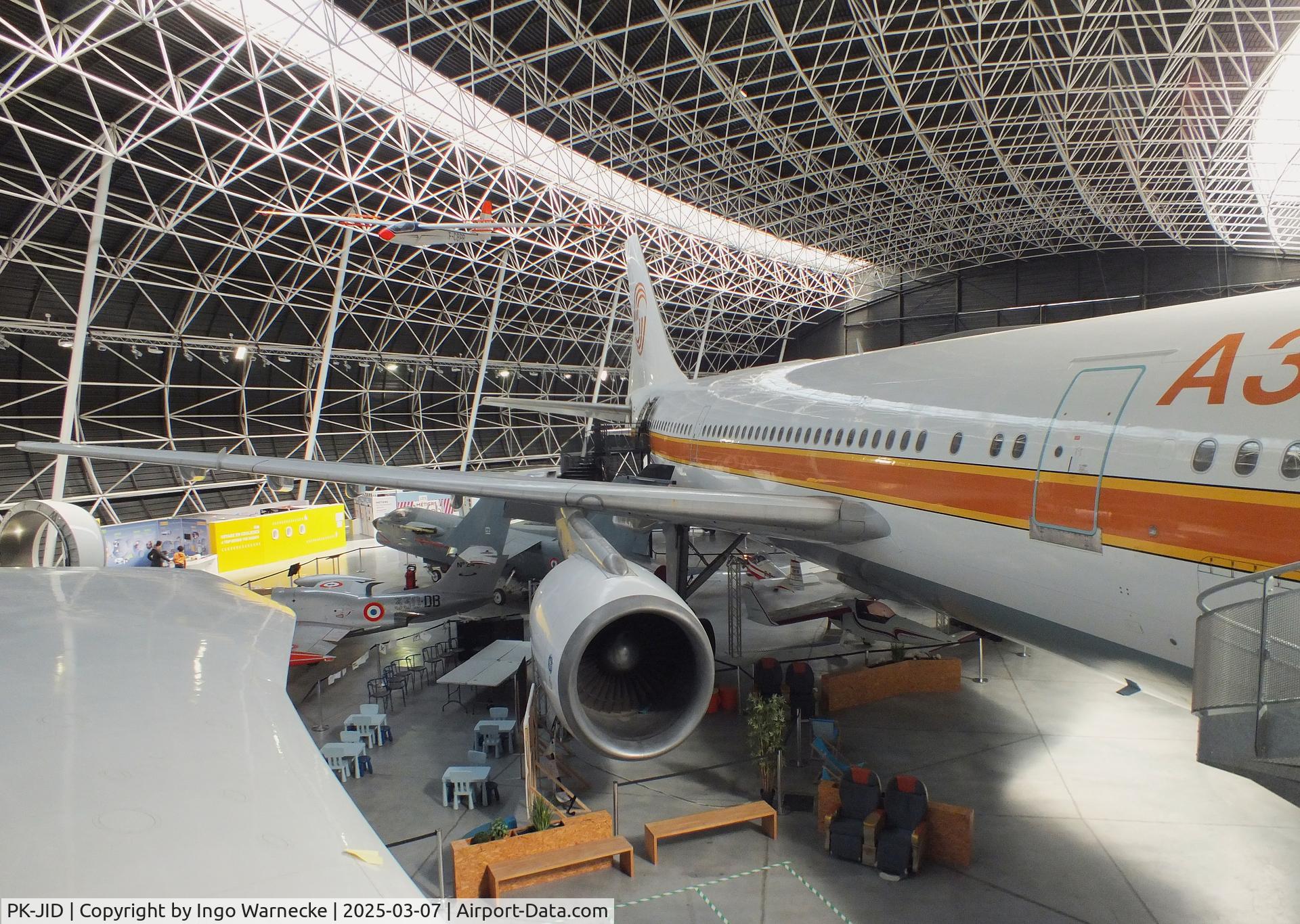 PK-JID, 1983 Airbus A300B4-203 C/N 238, Airbus A300B4-203 (ex Sempati Air) displayed as A300 first prototype 'F-WUAB' at the Aeroscopia, Blagnac (Toulouse)