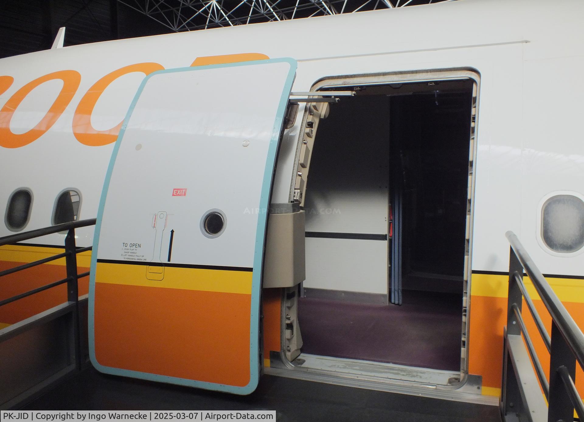 PK-JID, 1983 Airbus A300B4-203 C/N 238, Airbus A300B4-203 (ex Sempati Air) displayed as A300 first prototype 'F-WUAB' at the Aeroscopia, Blagnac (Toulouse)