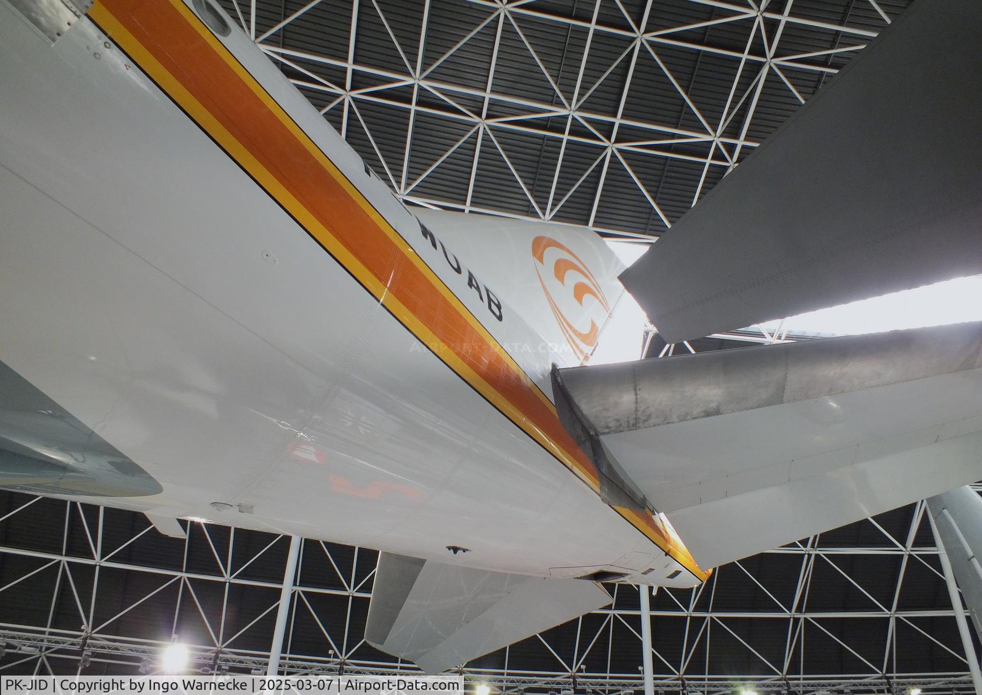 PK-JID, 1983 Airbus A300B4-203 C/N 238, Airbus A300B4-203 (ex Sempati Air) displayed as A300 first prototype 'F-WUAB' at the Aeroscopia, Blagnac (Toulouse)