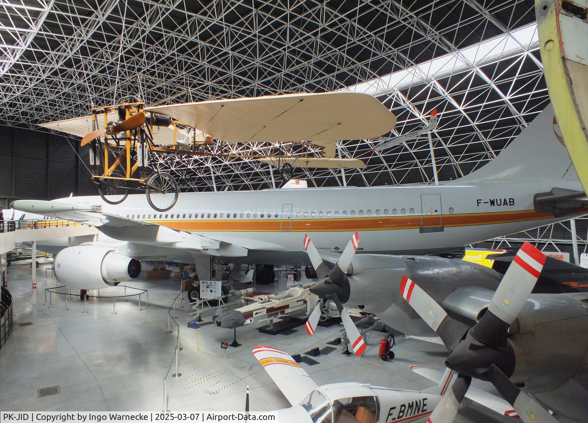 PK-JID, 1983 Airbus A300B4-203 C/N 238, Airbus A300B4-203 (ex Sempati Air) displayed as A300 first prototype 'F-WUAB' at the Aeroscopia, Blagnac (Toulouse)