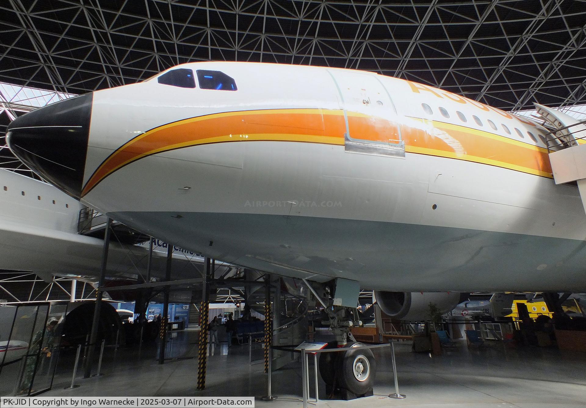 PK-JID, 1983 Airbus A300B4-203 C/N 238, Airbus A300B4-203 (ex Sempati Air) displayed as A300 first prototype 'F-WUAB' at the Aeroscopia, Blagnac (Toulouse)