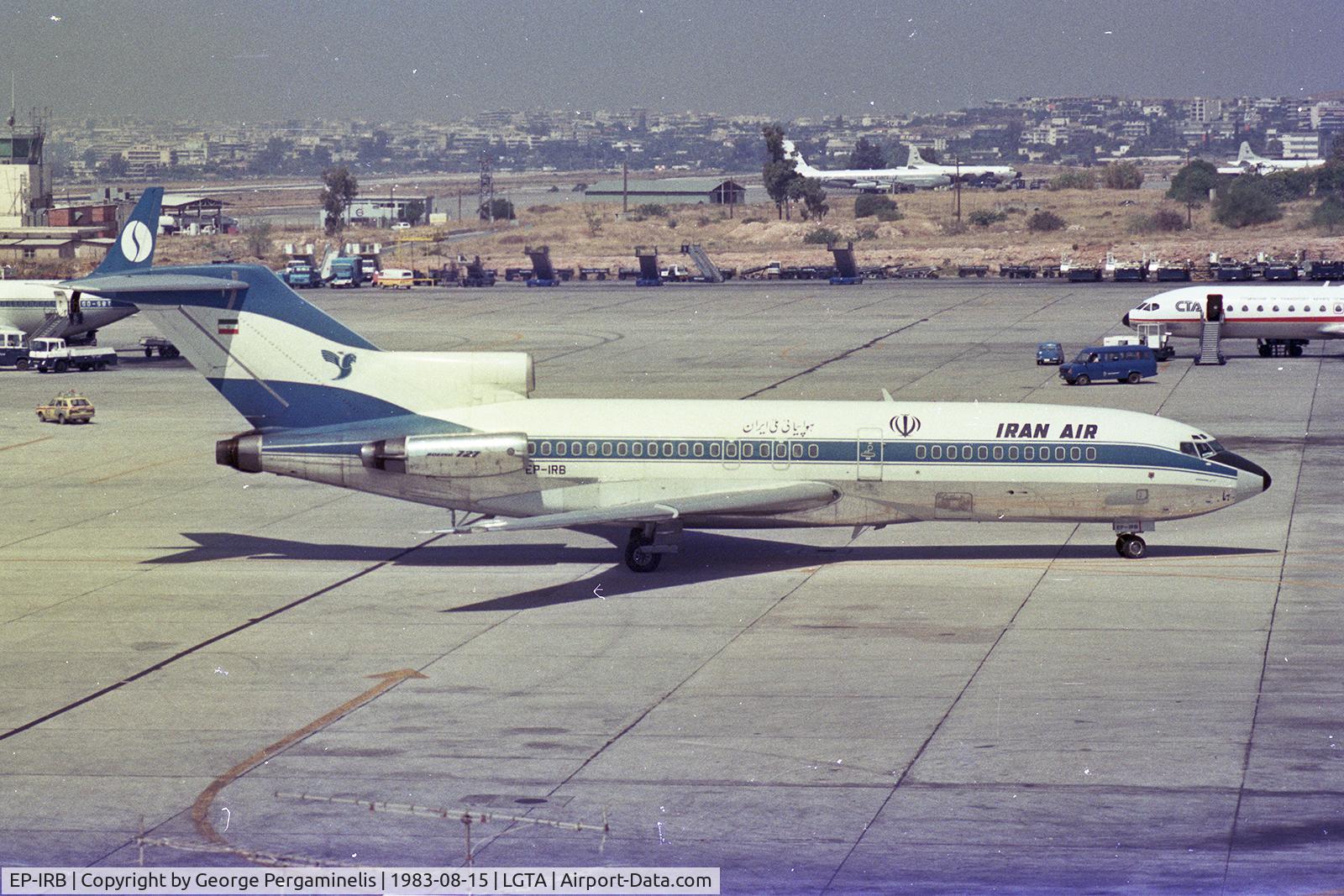 EP-IRB, 1966 Boeing 727-086 C/N 19172, Athens Ellinikon Airport, Greece.