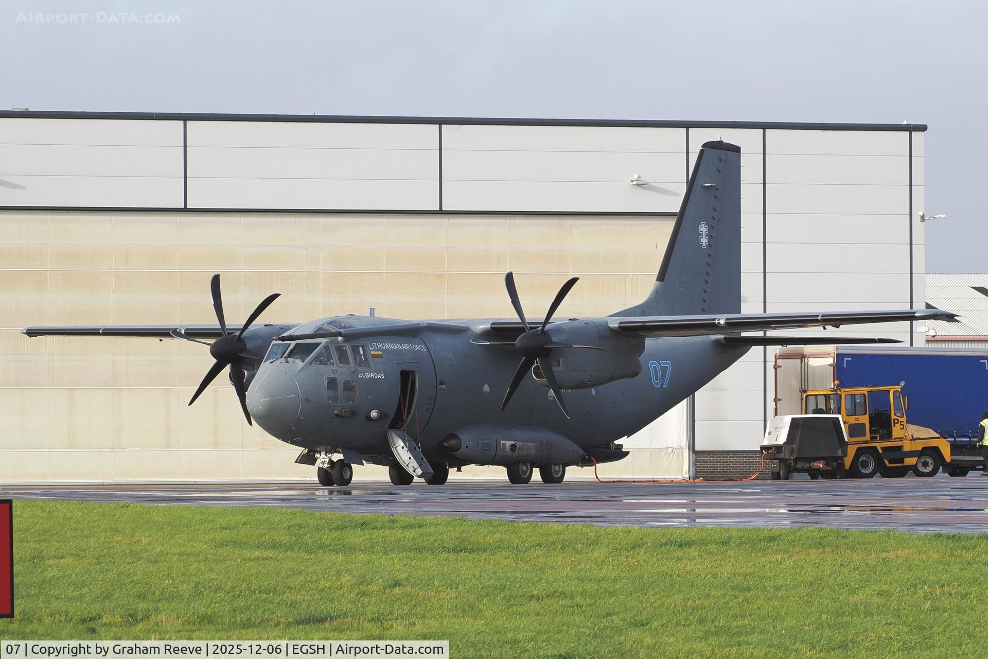 07, 2008 Alenia C-27J Spartan C/N 4139, Parked at Norwich.