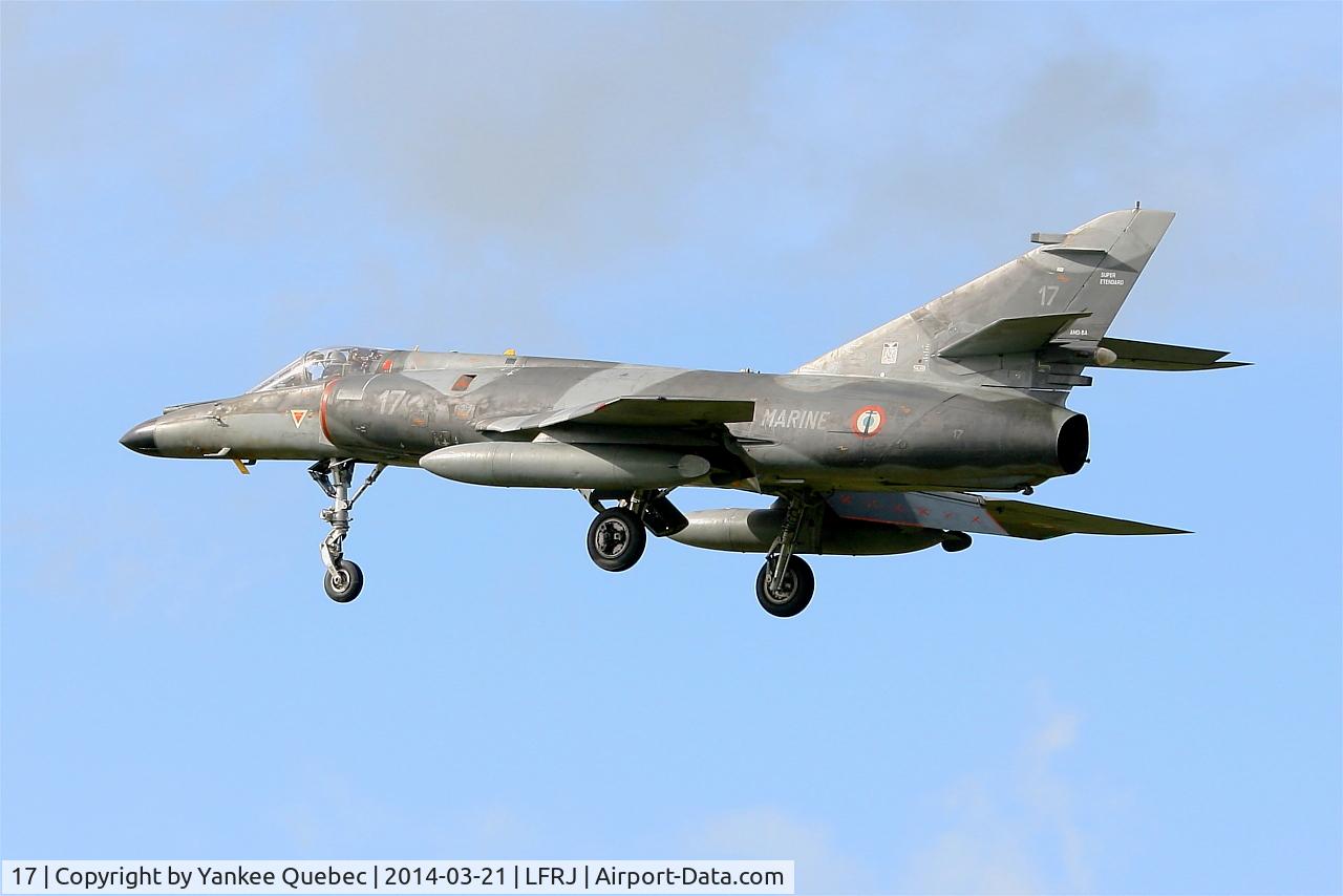 17, Dassault Super Etendard C/N 17, Dassault Super Etendard MER, Landivisiau Naval Air Base (LFRJ-LDV)