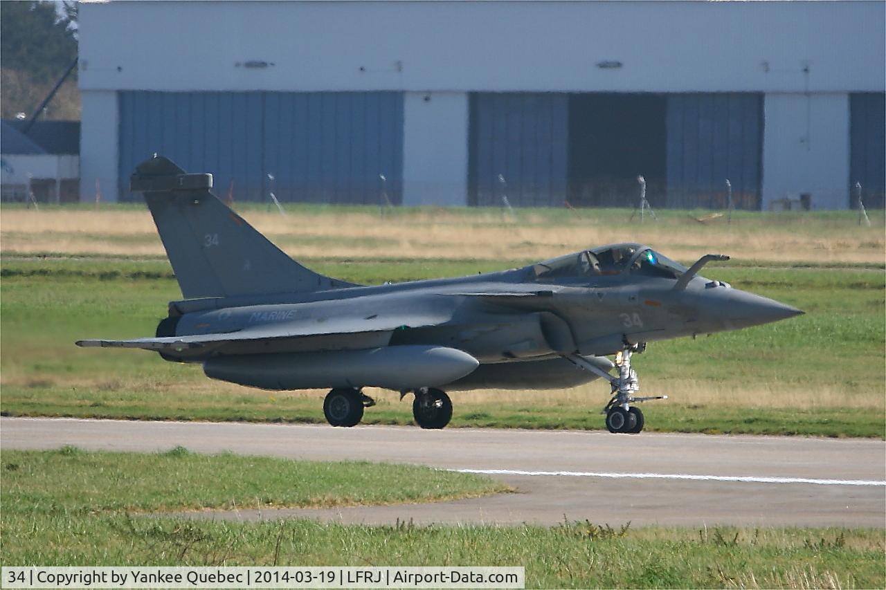 34, Dassault Rafale M C/N 34, Dassault Rafale M, Landivisiau Naval Air Base (LFRJ-LDV)