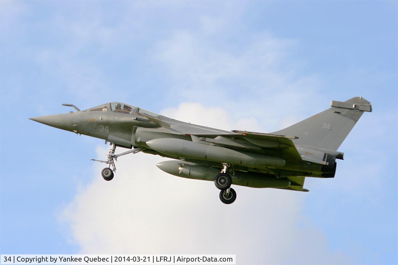 34, Dassault Rafale M C/N 34, Dassault Rafale M, Landivisiau Naval Air Base (LFRJ-LDV)