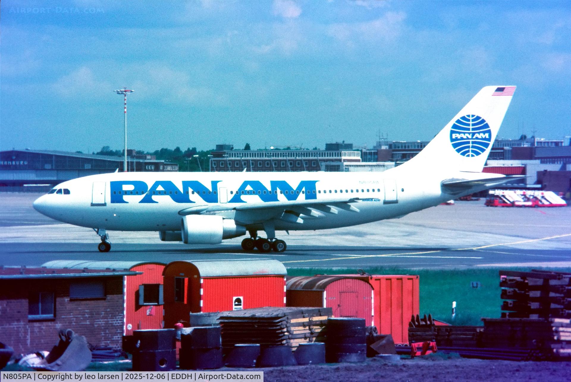 N805PA, 1986 Airbus A310-222 C/N 339, Hamburg 28.5.1986