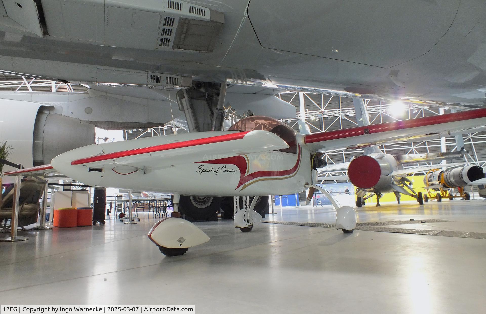 12EG, 1985 Raymond Cavaroc RC-01 Spirit of Cavaroc C/N 01, Raymond Cavaroc RC-01 Spirit of Cavaroc 'MiniShinden' at the Aeroscopia, Blagnac (Toulouse)