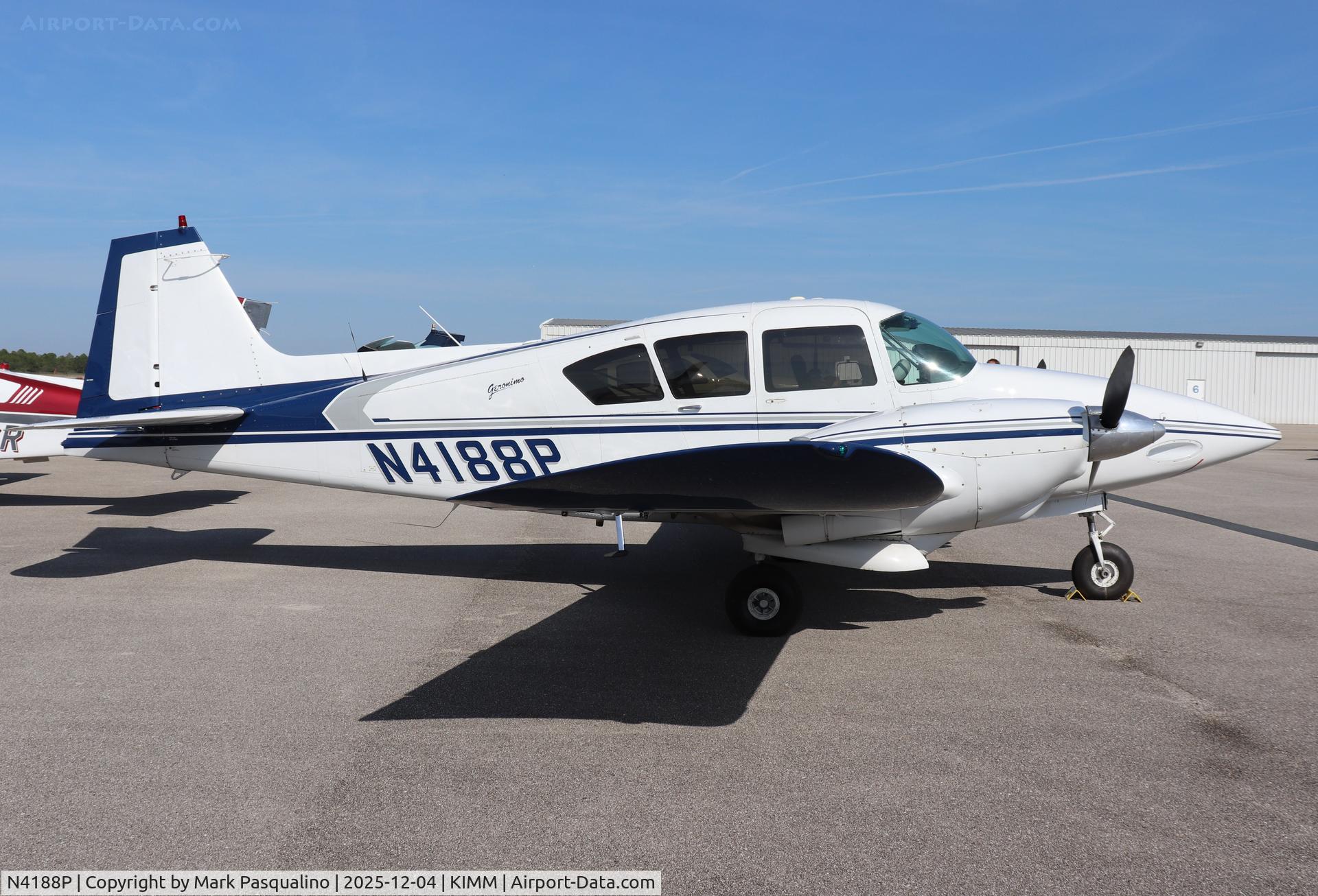 N4188P, 1959 Piper PA-23-160 Apache C/N 23-1676, Piper PA-23-160