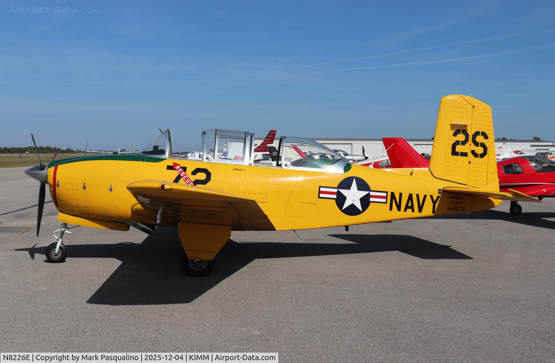 N8226E, 1957 Beech D-45 Mentor C/N BG-379, Beech T-34B