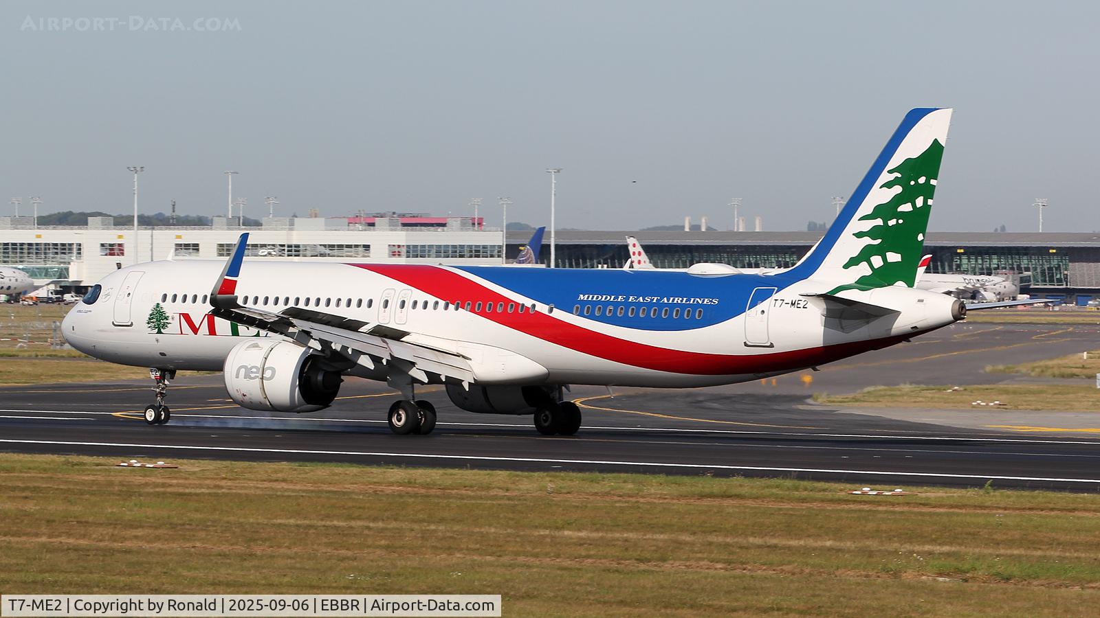 T7-ME2, 2020 Airbus A321-271NX C/N 9458, at ebbr