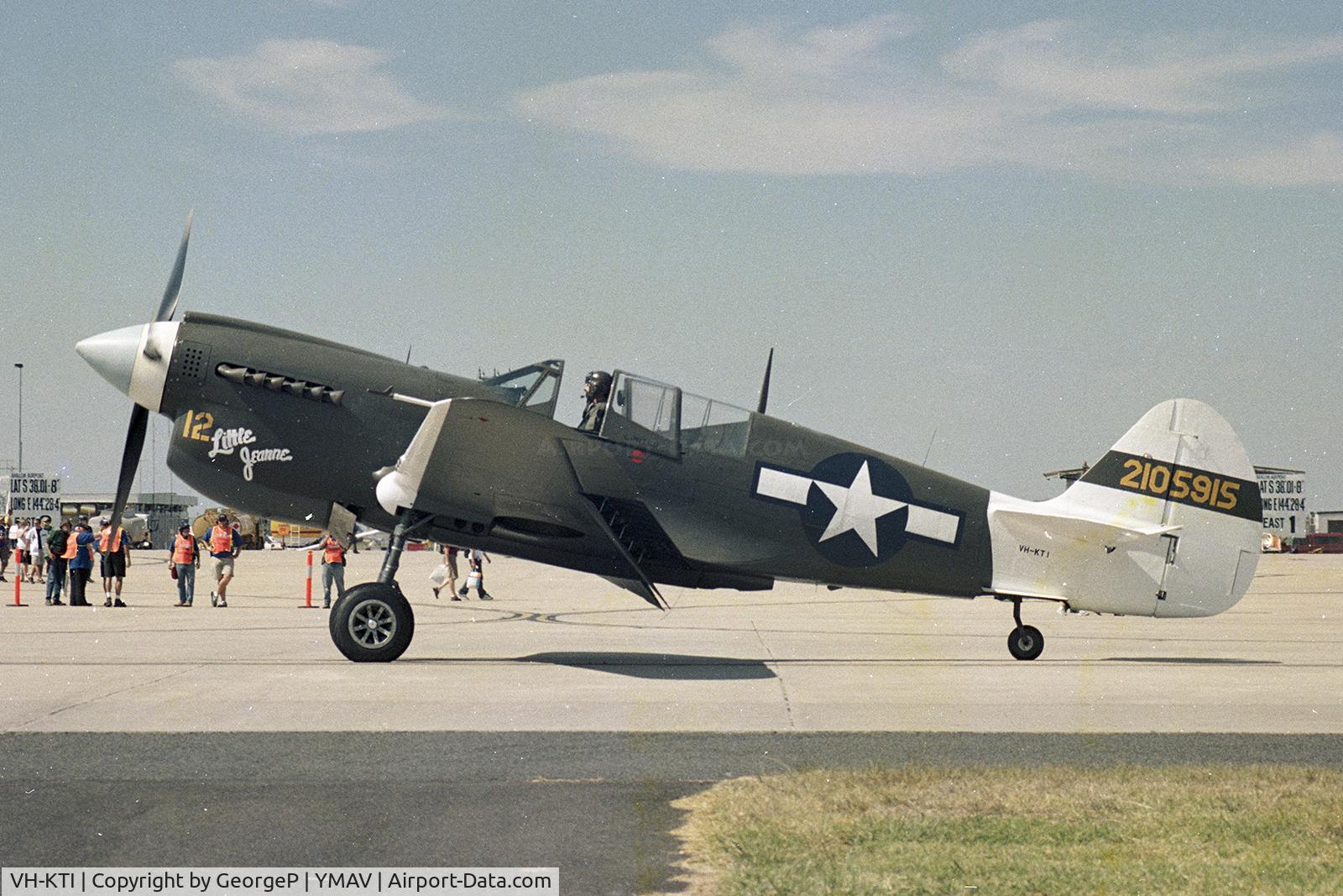 VH-KTI, 1942 Curtiss P-40N Warhawk C/N 29677, Australian Intl Airshow