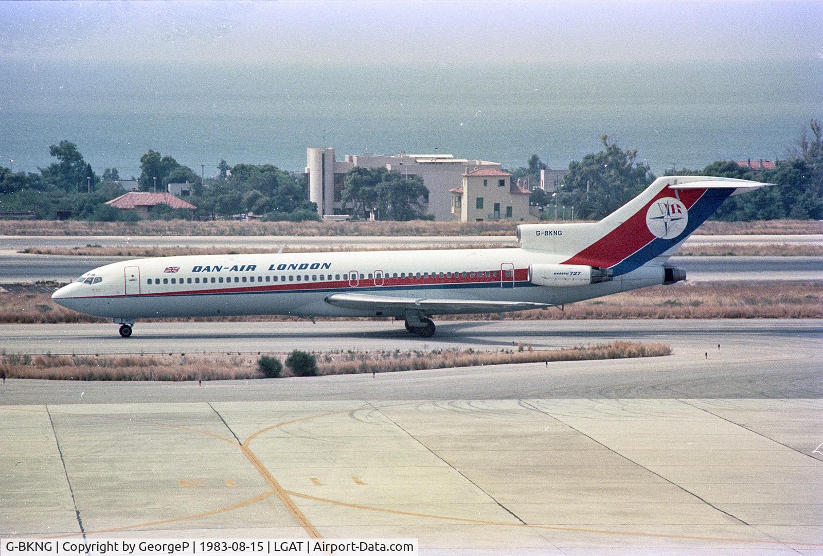 G-BKNG, 1975 Boeing 727-217 C/N 21056, Athens Ellinikon Airport, Greece.