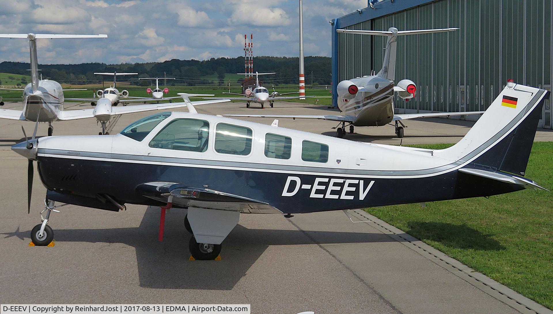 D-EEEV, 1977 Beech A36 Bonanza Bonanza 36 C/N E-1108, Beech A36 Bonanza at Augsburg (EDMA), Germany