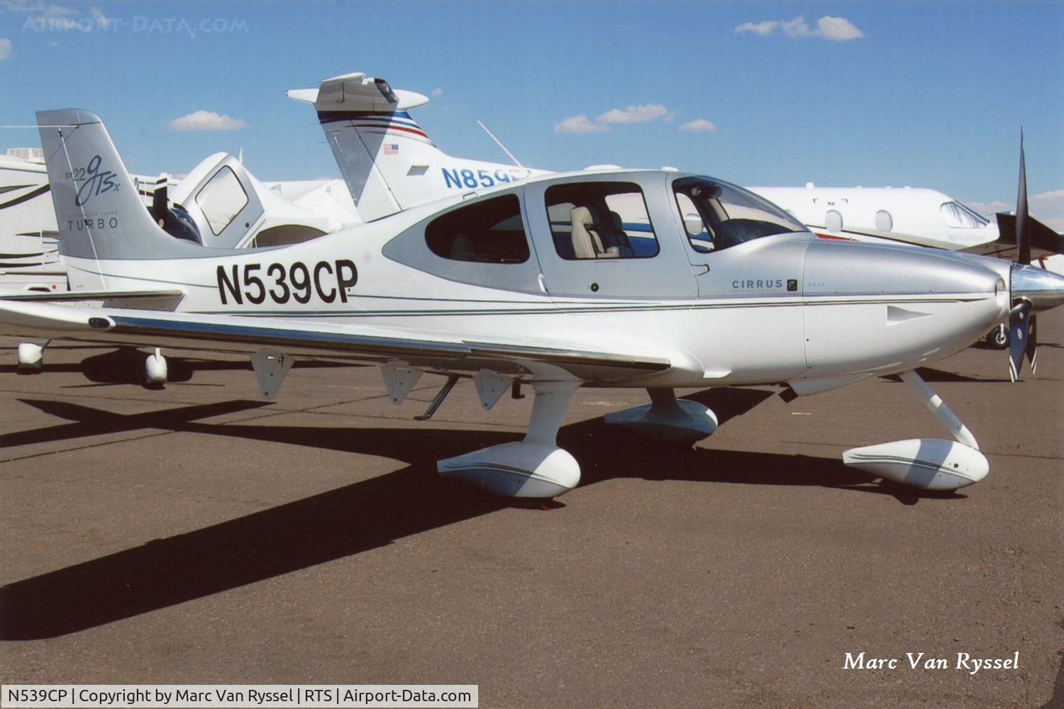 N539CP, 2008 Cirrus SR22 C/N 3124, At the Reno Air Races in September 2008.