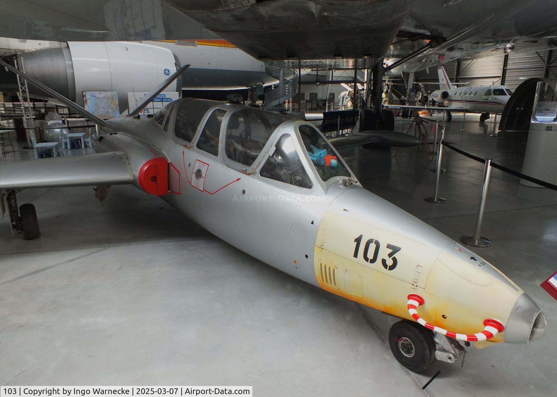 103, Fouga CM-170R Magister C/N 103, Fouga CM.170R Magister at the Aeroscopia, Blagnac (Toulouse)