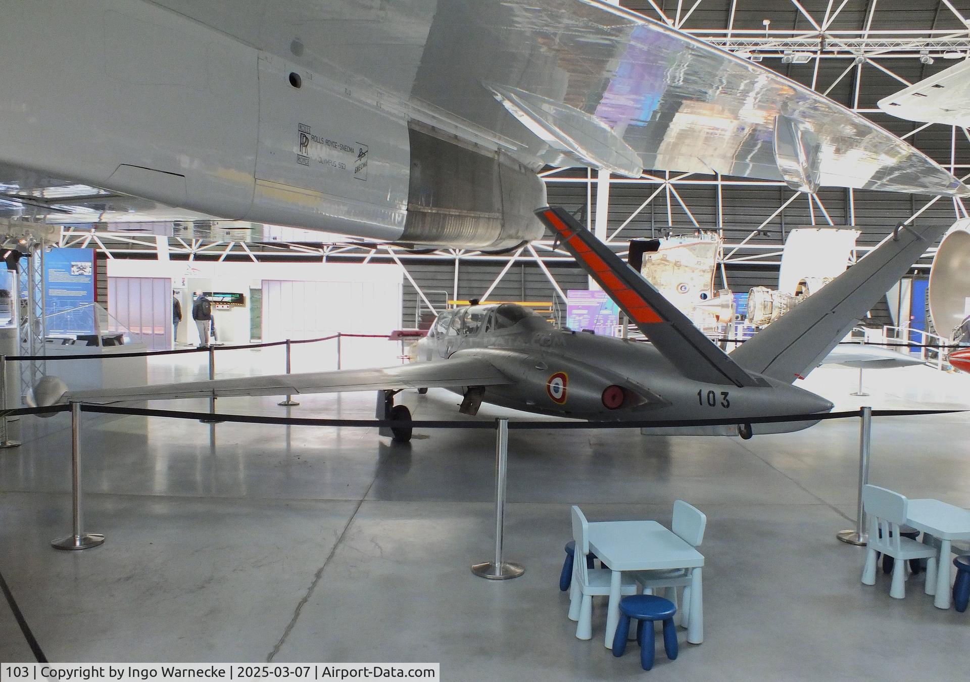 103, Fouga CM-170R Magister C/N 103, Fouga CM.170R Magister at the Aeroscopia, Blagnac (Toulouse)