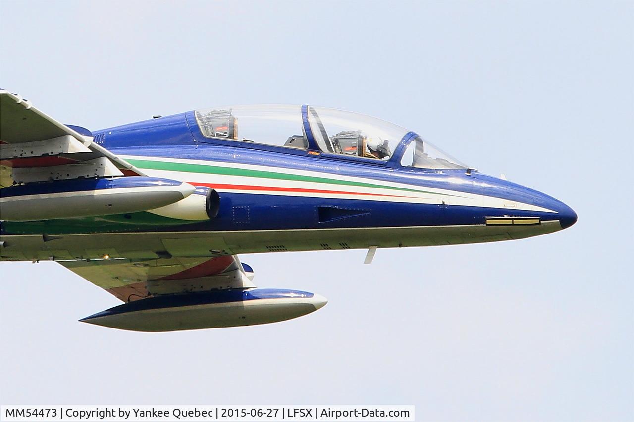MM54473, Aermacchi MB-339PAN C/N 6668/058/AD002, Aermacchi MB-339PAN, N°3 of Frecce Tricolori Aerobatic Team 2015, Luxeuil-Saint Sauveur Air Base (LFSX)