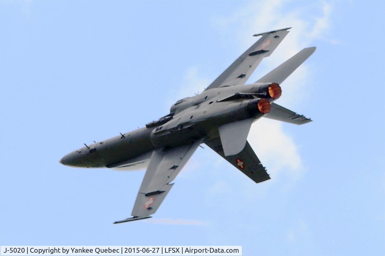 J-5020, McDonnell Douglas F/A-18C Hornet C/N 1369/SFC020, McDonnell Douglas FA-18C Hornet, On display, Luxeuil-Saint Sauveur Air Base 116 (LFSX)