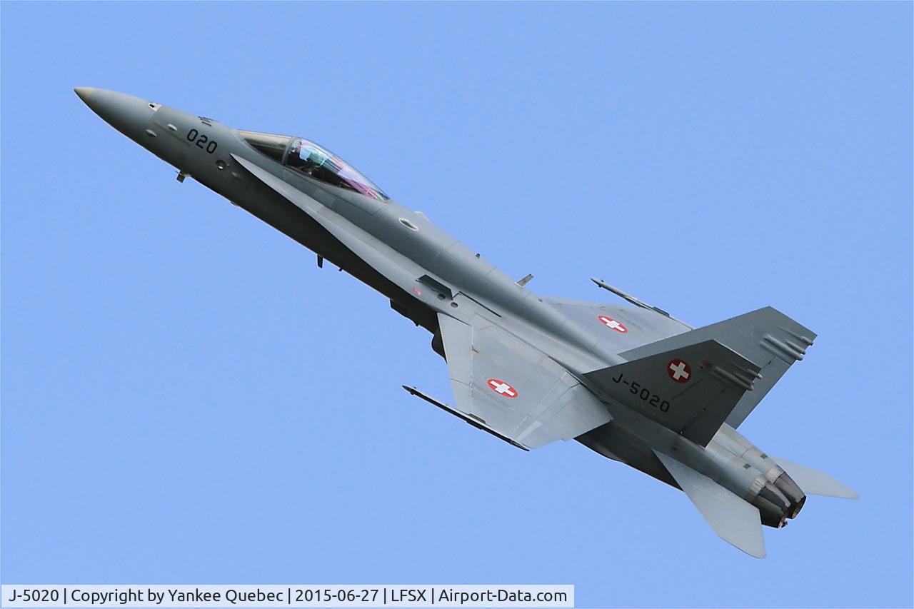 J-5020, McDonnell Douglas F/A-18C Hornet C/N 1369/SFC020, McDonnell Douglas FA-18C Hornet, On display, Luxeuil-Saint Sauveur Air Base 116 (LFSX)