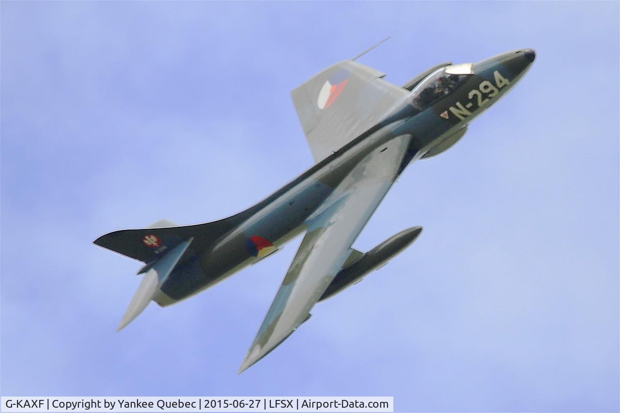 G-KAXF, 1956 Hawker Hunter F.6A C/N S4/U/3361, Hawker Hunter F.6A, On display, Luxeuil-St Sauveur Air Base 116 (LFSX)
