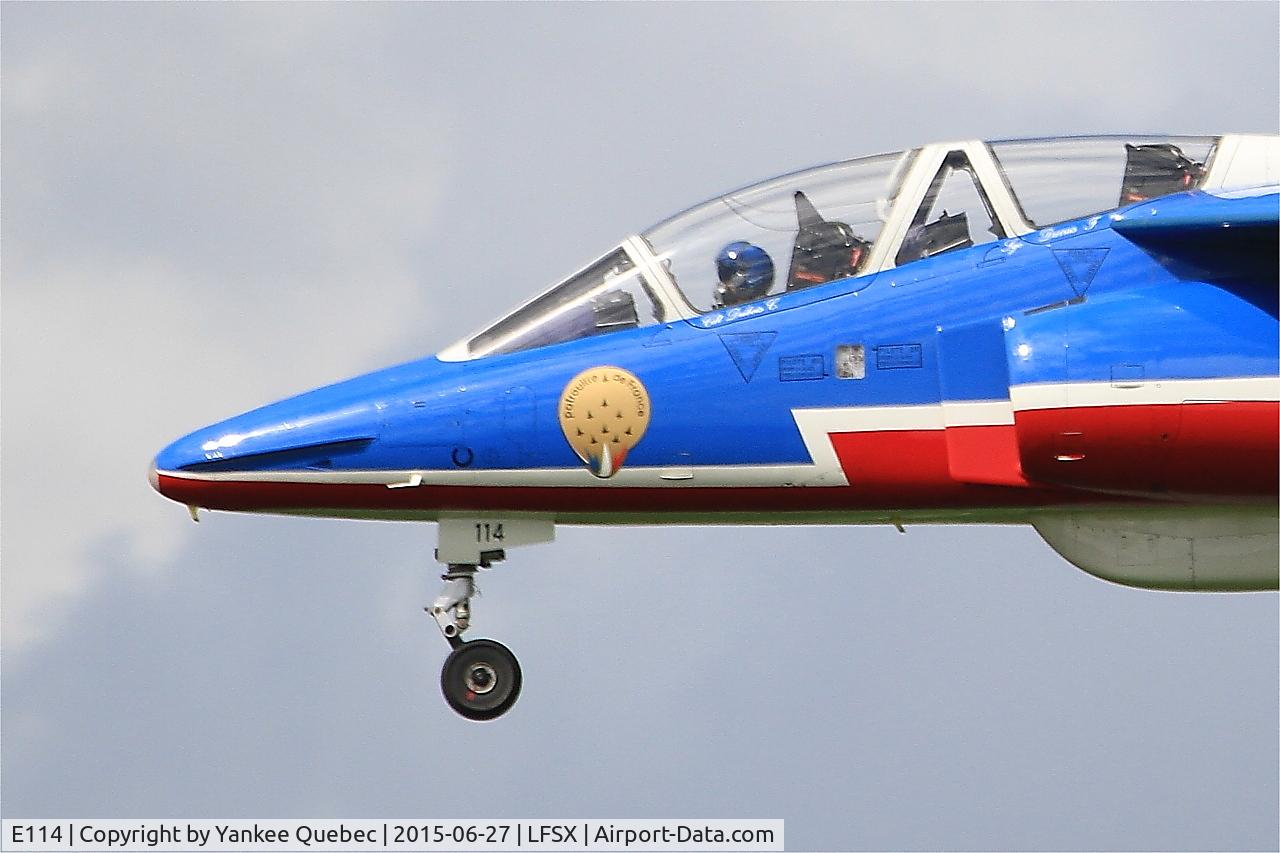 E114, Dassault-Dornier Alpha Jet E C/N E114, Dassault-Dornier Alpha Jet E (F-TERR), Athos 04 of Patrouille de France 2015, Luxeuil-Saint Sauveur Air Base (LFSX)