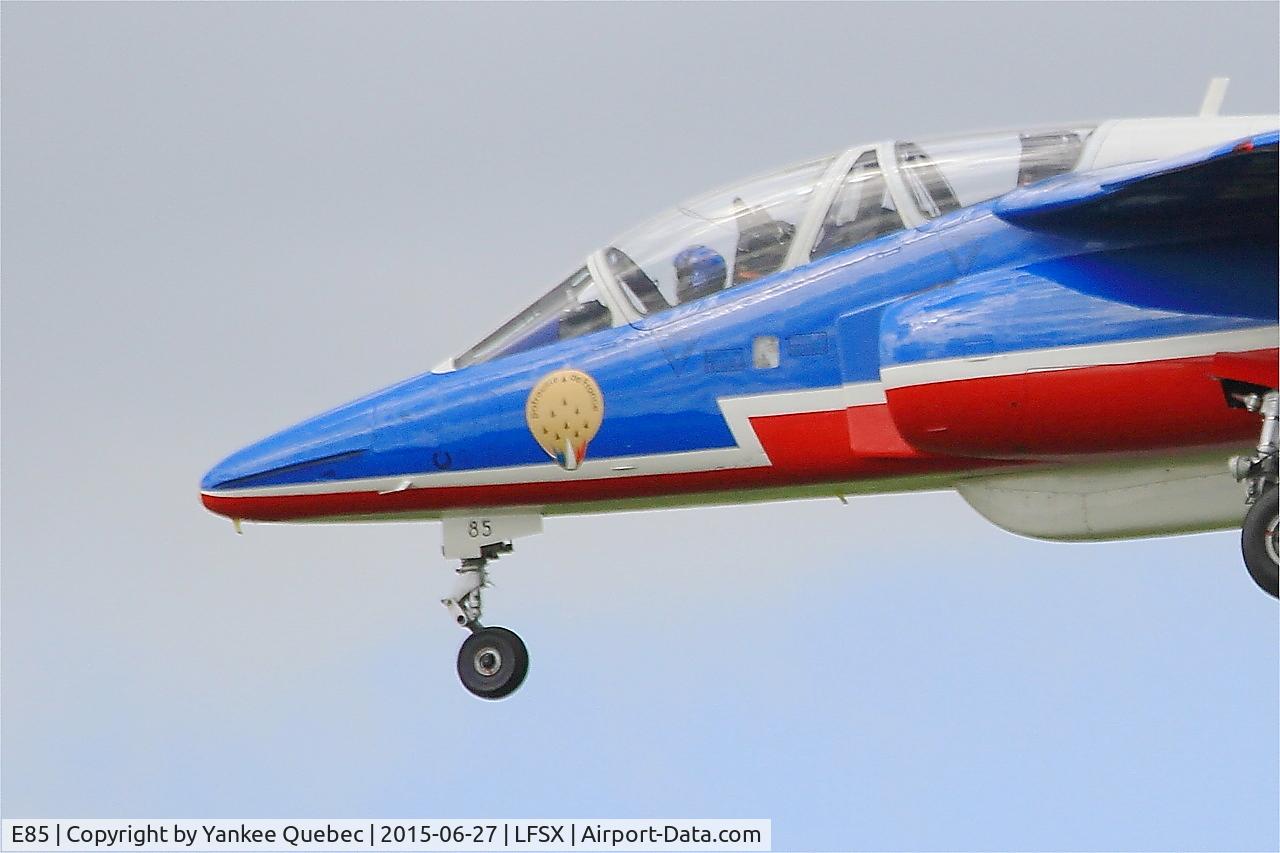 E85, Dassault-Dornier Alpha Jet E C/N E85, Dassault-Dornier Alpha Jet E (F-UGFF), Athos 08 of Patrouille de France 2015, Luxeuil-St Sauveur Air Base 116 (LFSX)