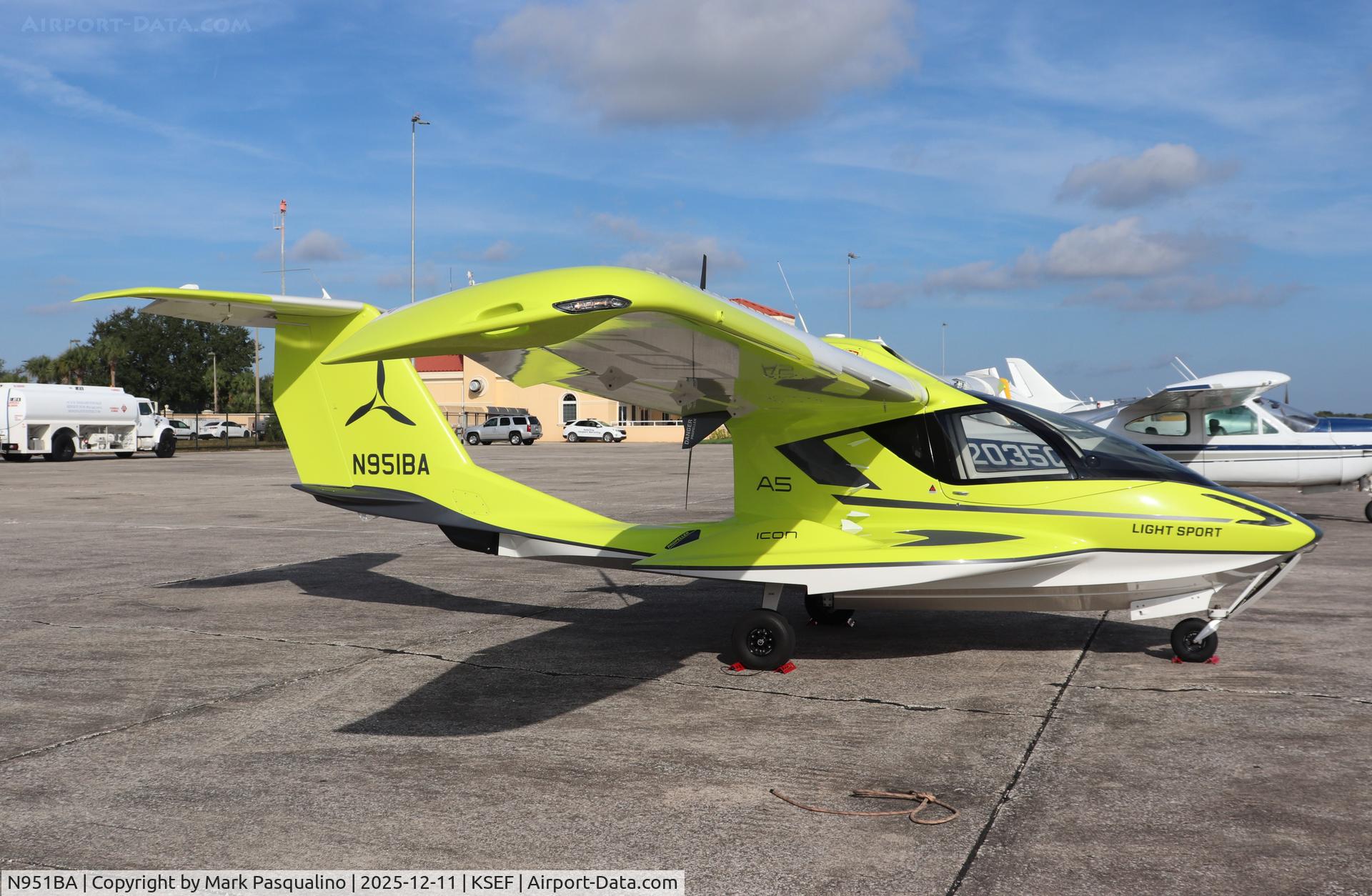 N951BA, 2023 ICON Aircraft A5 C/N 00202, ICON Aircraft A5