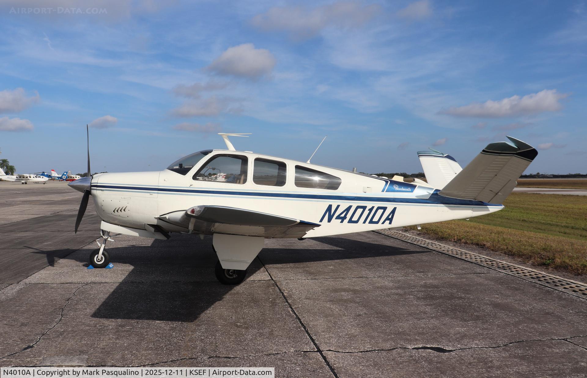 N4010A, 1970 Beech V35B Bonanza C/N D-9099, Beech V35B