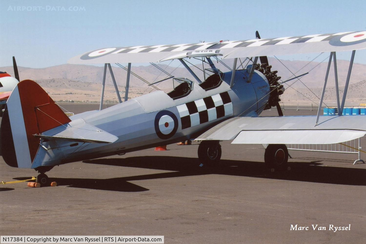 N17384, 1960 Boeing E75 C/N 75-5741, At the Reno Air Races in September 2008.