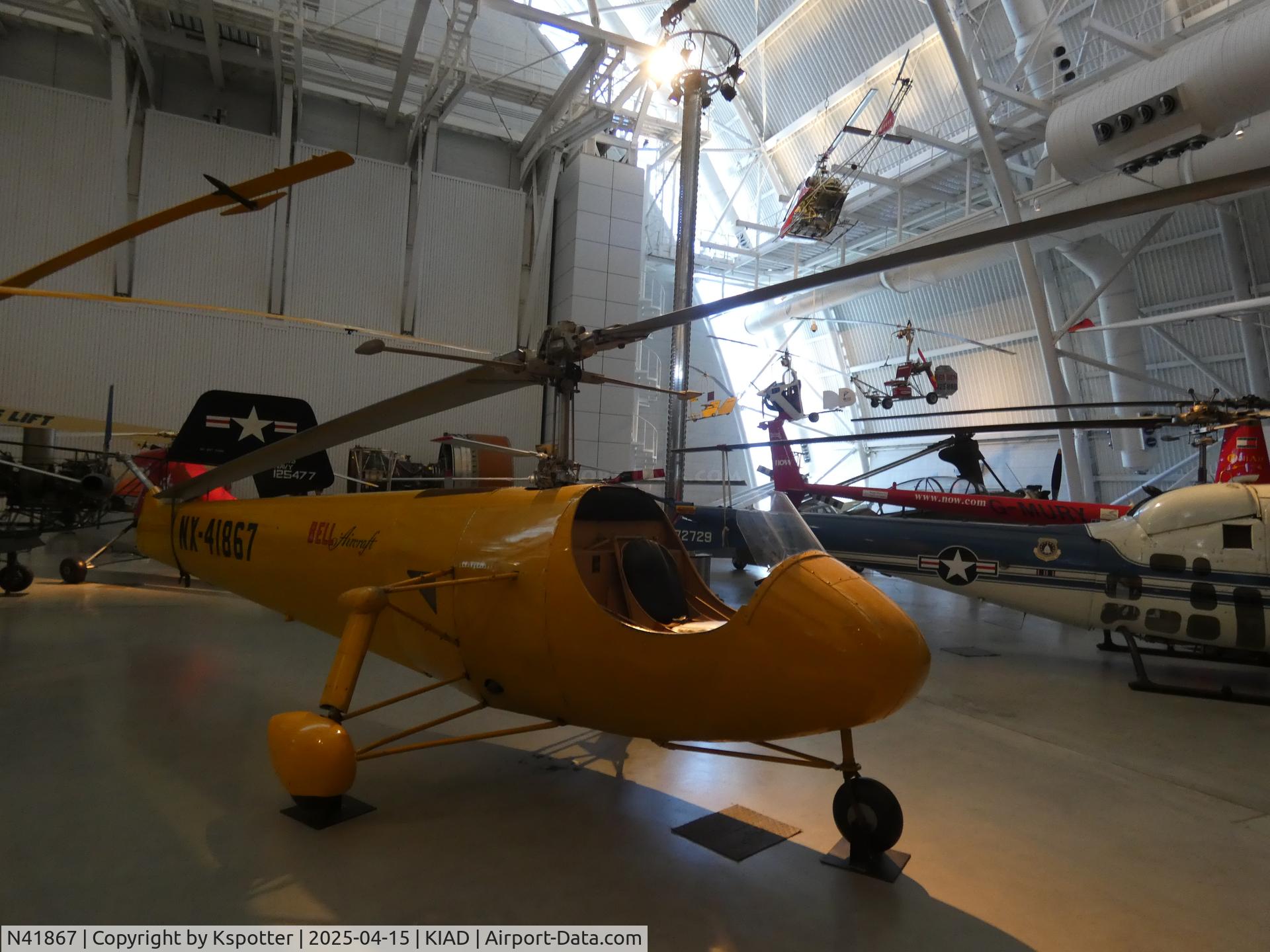 N41867, 1942 Bell 30 Ship 1A C/N 1A, Very unique with the open cockpit