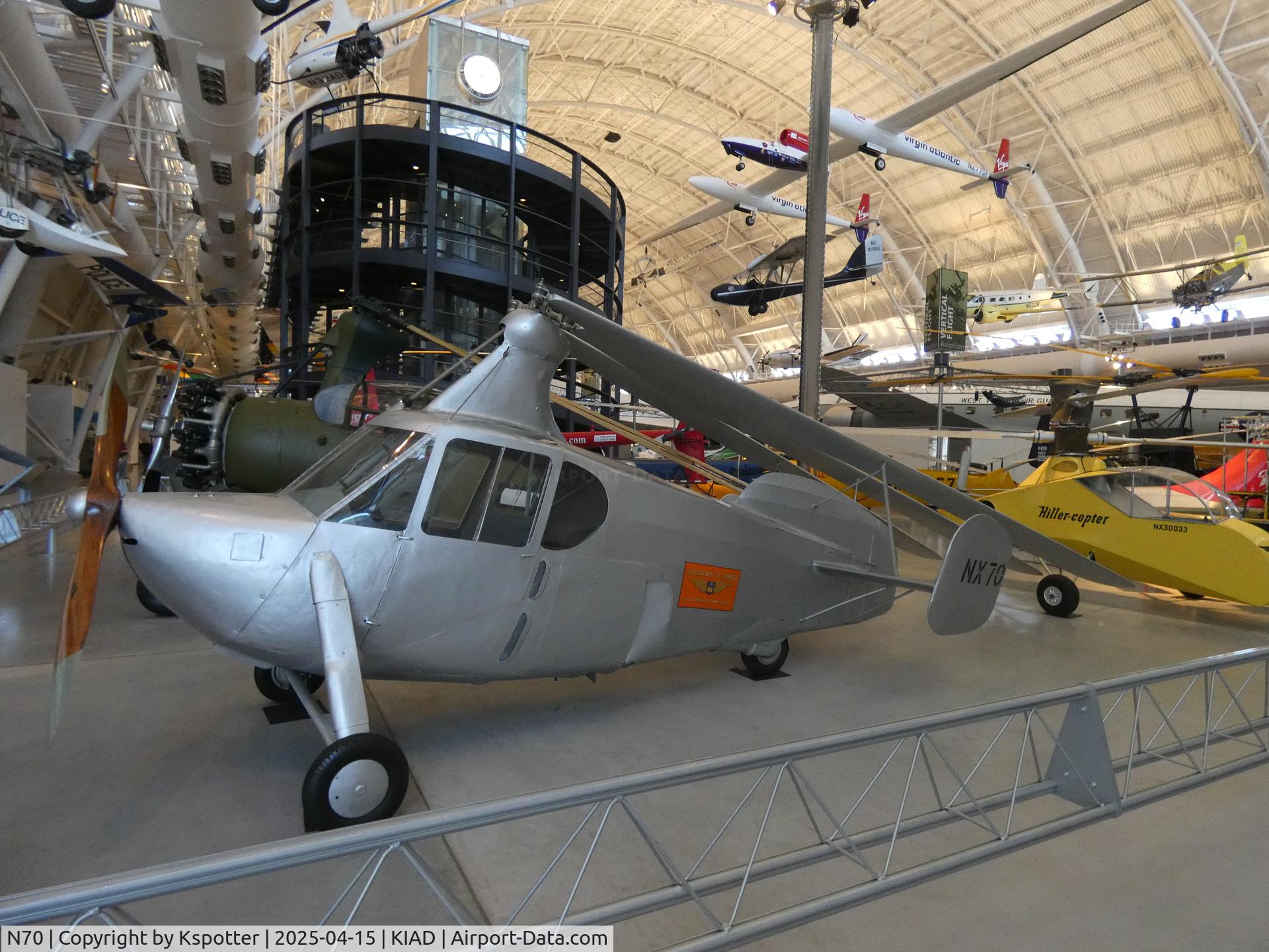 N70, 1936 Autogiro Company of America AC-35, Very cool looking