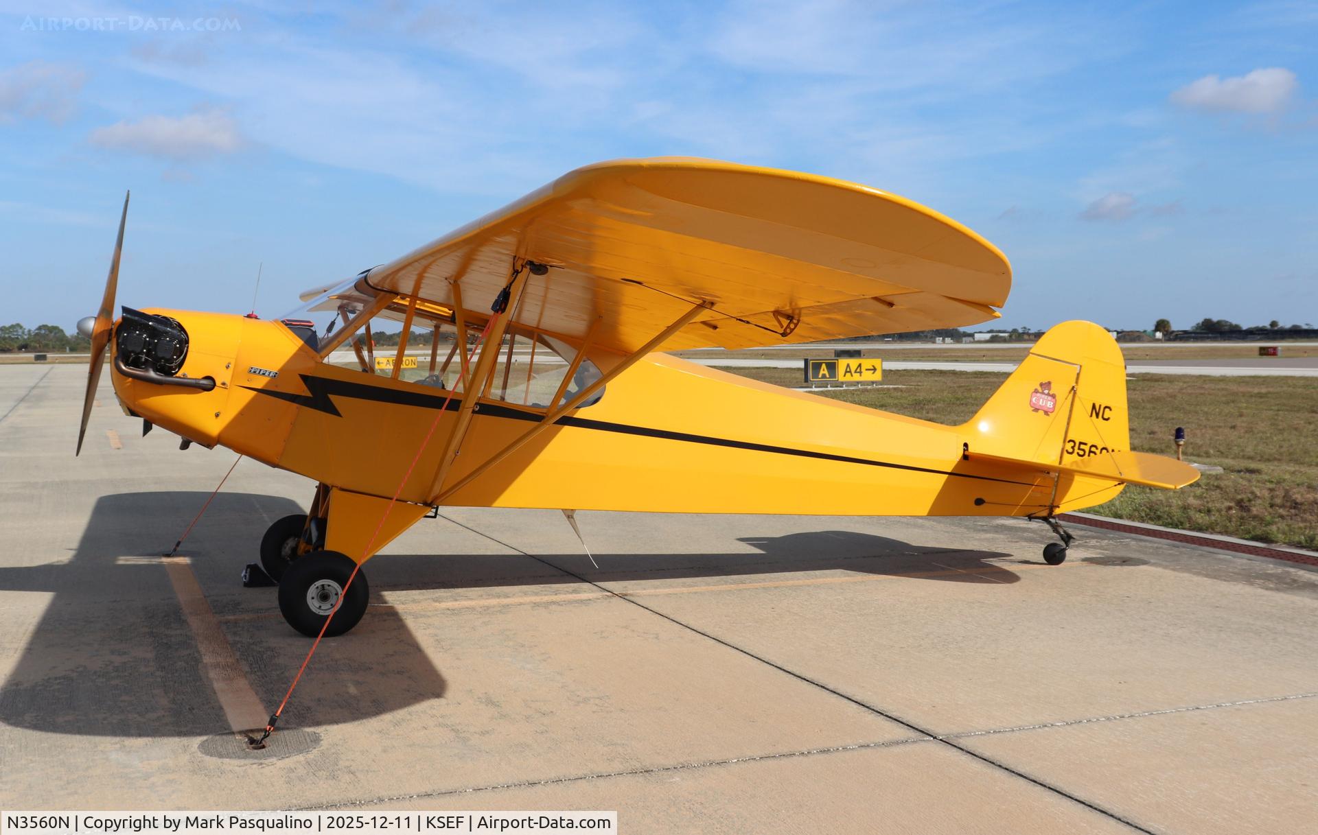 N3560N, 1947 Piper J3C-65 Cub C/N 22798, Piper J3C-65