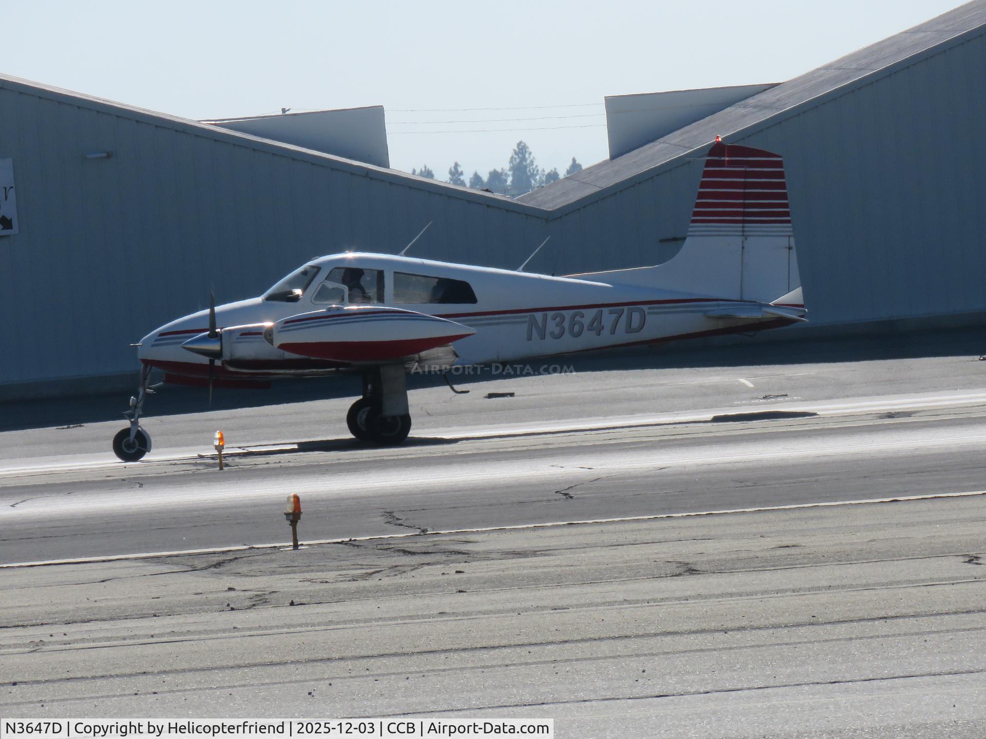 N3647D, 1956 Cessna 310 C/N 35347, Taxiing