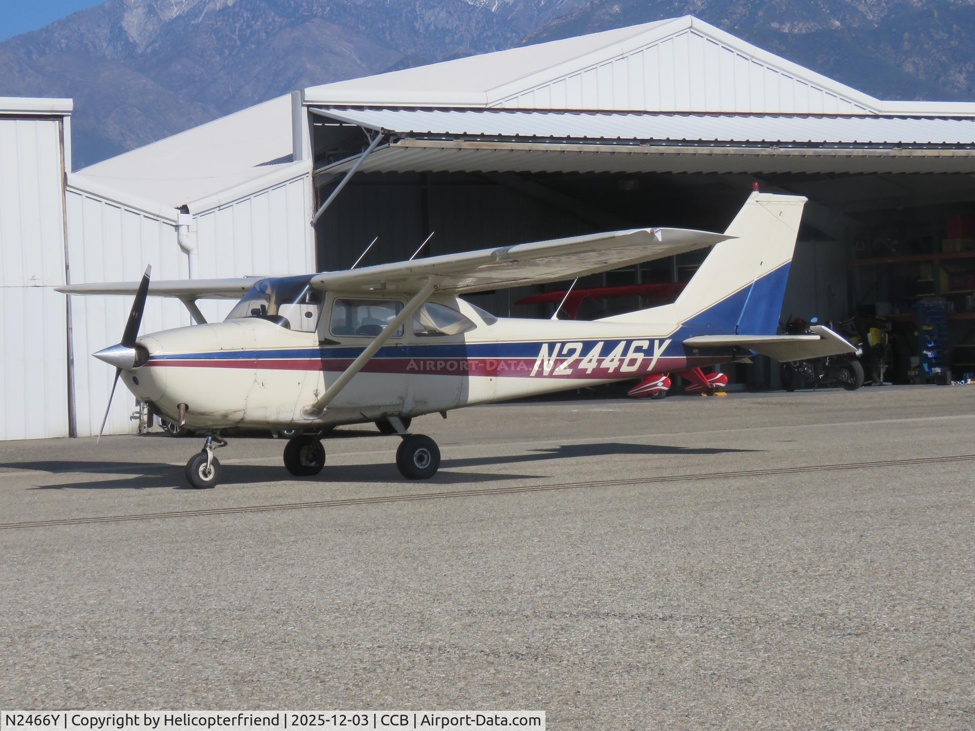 N2466Y, 1962 Cessna 172D C/N 17249766, Parked near southern hangers