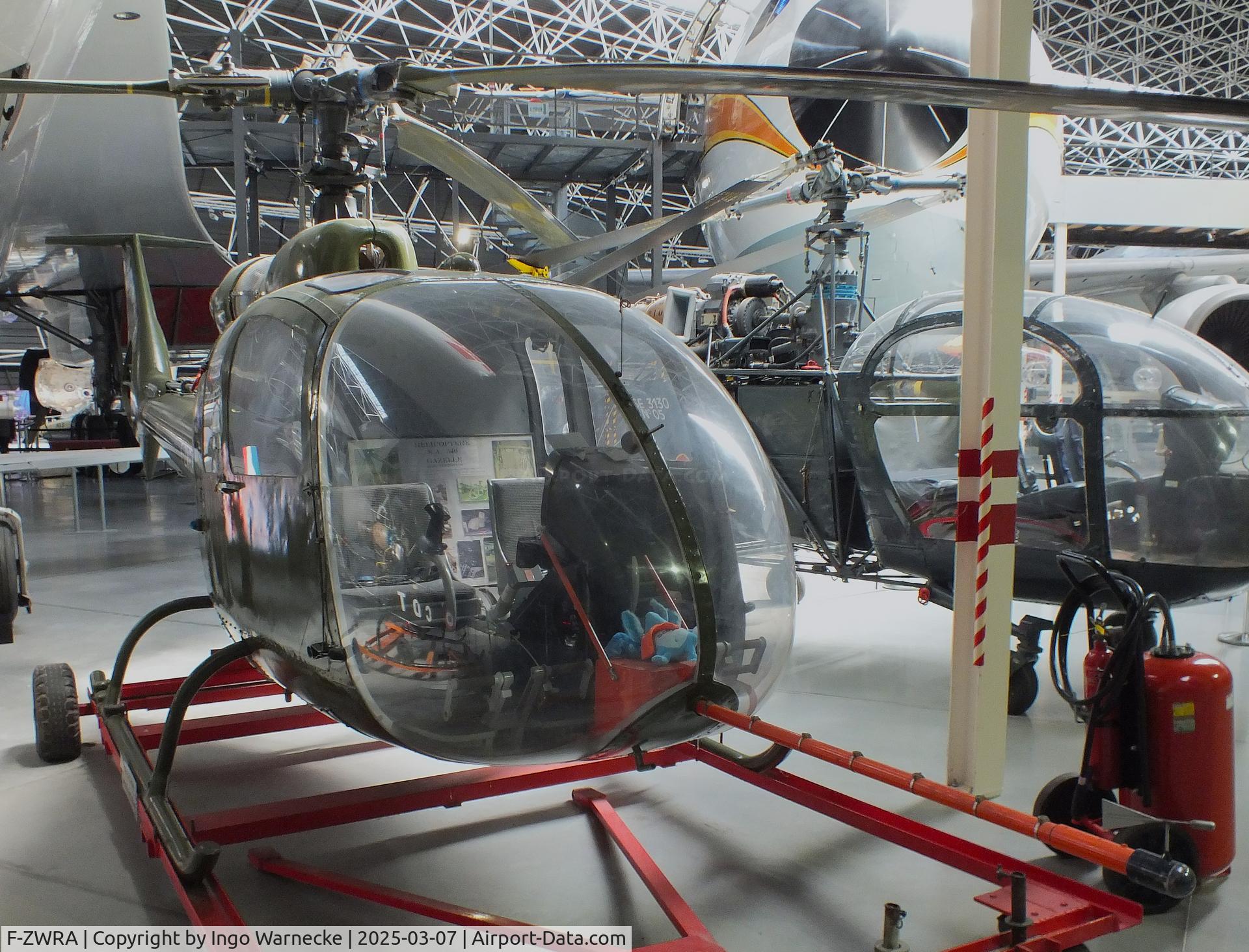 F-ZWRA, Sud Aviation SA-340 Gazelle C/N 002, Sud Aviation SA.340 Gazelle at the Aeroscopia, Blagnac (Toulouse)