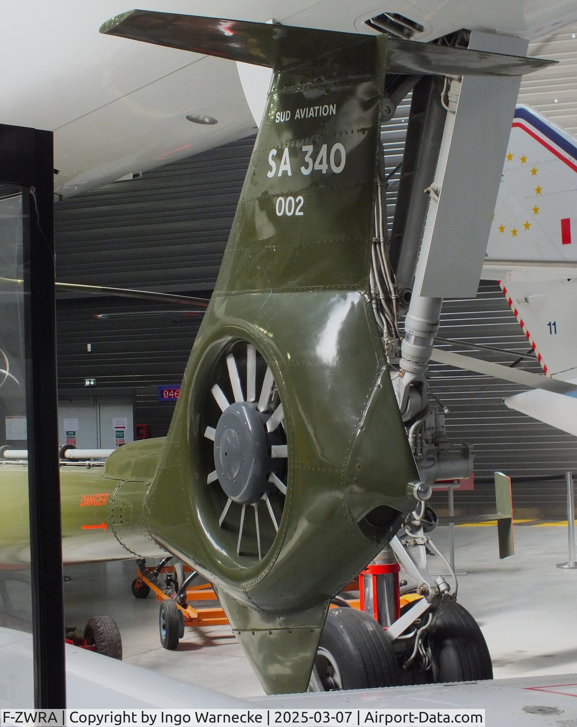 F-ZWRA, Sud Aviation SA-340 Gazelle C/N 002, Sud Aviation SA.340 Gazelle at the Aeroscopia, Blagnac (Toulouse)