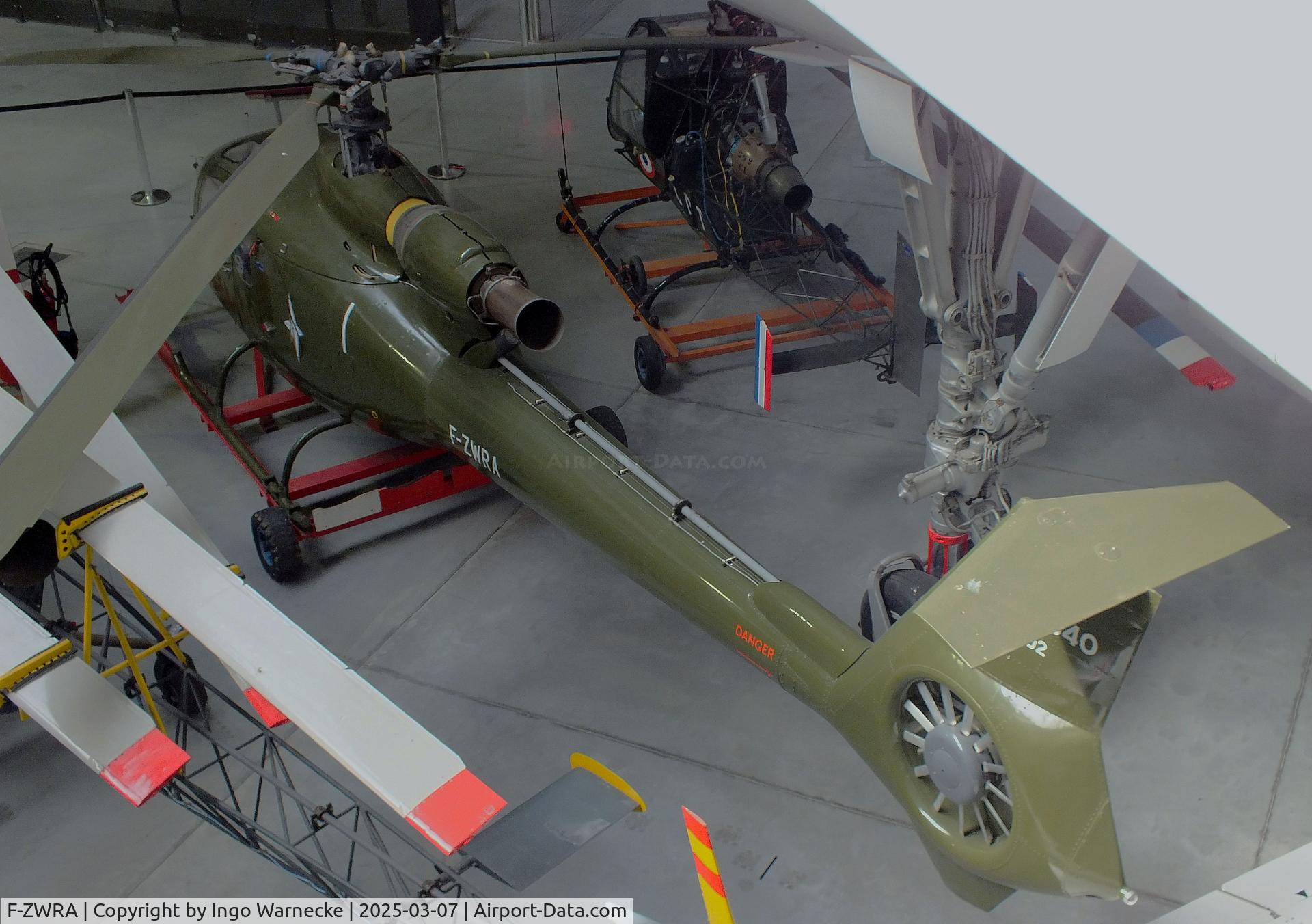 F-ZWRA, Sud Aviation SA-340 Gazelle C/N 002, Sud Aviation SA.340 Gazelle at the Aeroscopia, Blagnac (Toulouse)