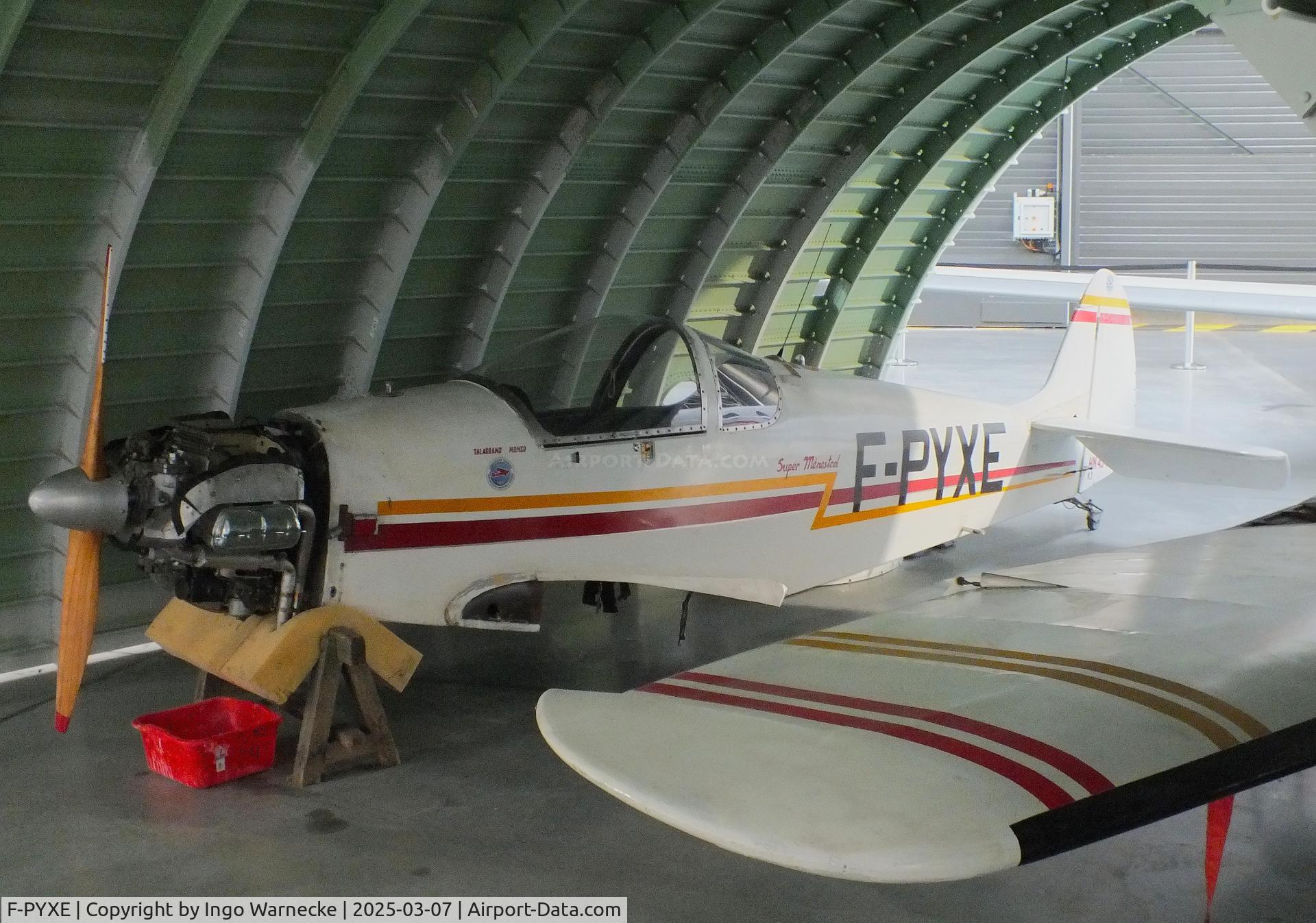 F-PYXE, Nicollier HN-434 Super Menestrel C/N 01, Nicollier HN.434 Super Menestrel (wings dismounted) at the Aeroscopia, Blagnac (Toulouse)