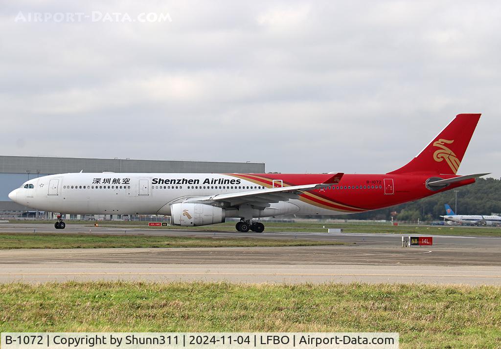 B-1072, 2018 Airbus A330-343 C/N 1867, Ready for take off from rwy 14L... Medical diversion...