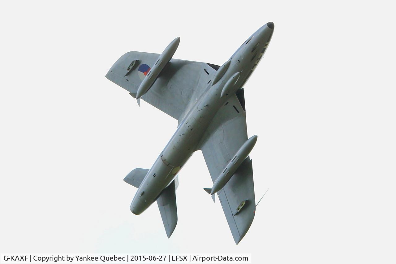 G-KAXF, 1956 Hawker Hunter F.6A C/N S4/U/3361, Hawker Hunter F.6A, On display, Luxeuil-St Sauveur Air Base 116 (LFSX)