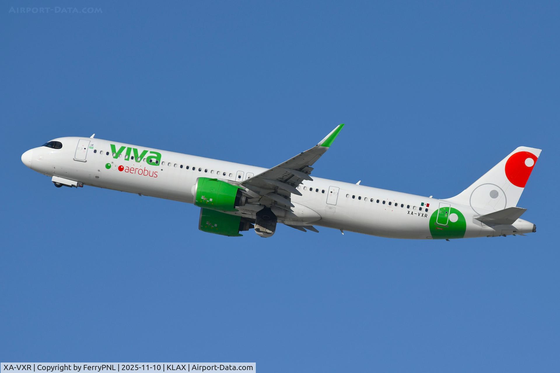 XA-VXR, 2024 Airbus A321-271NX C/N 11921, Viva A321N returning to Mexico