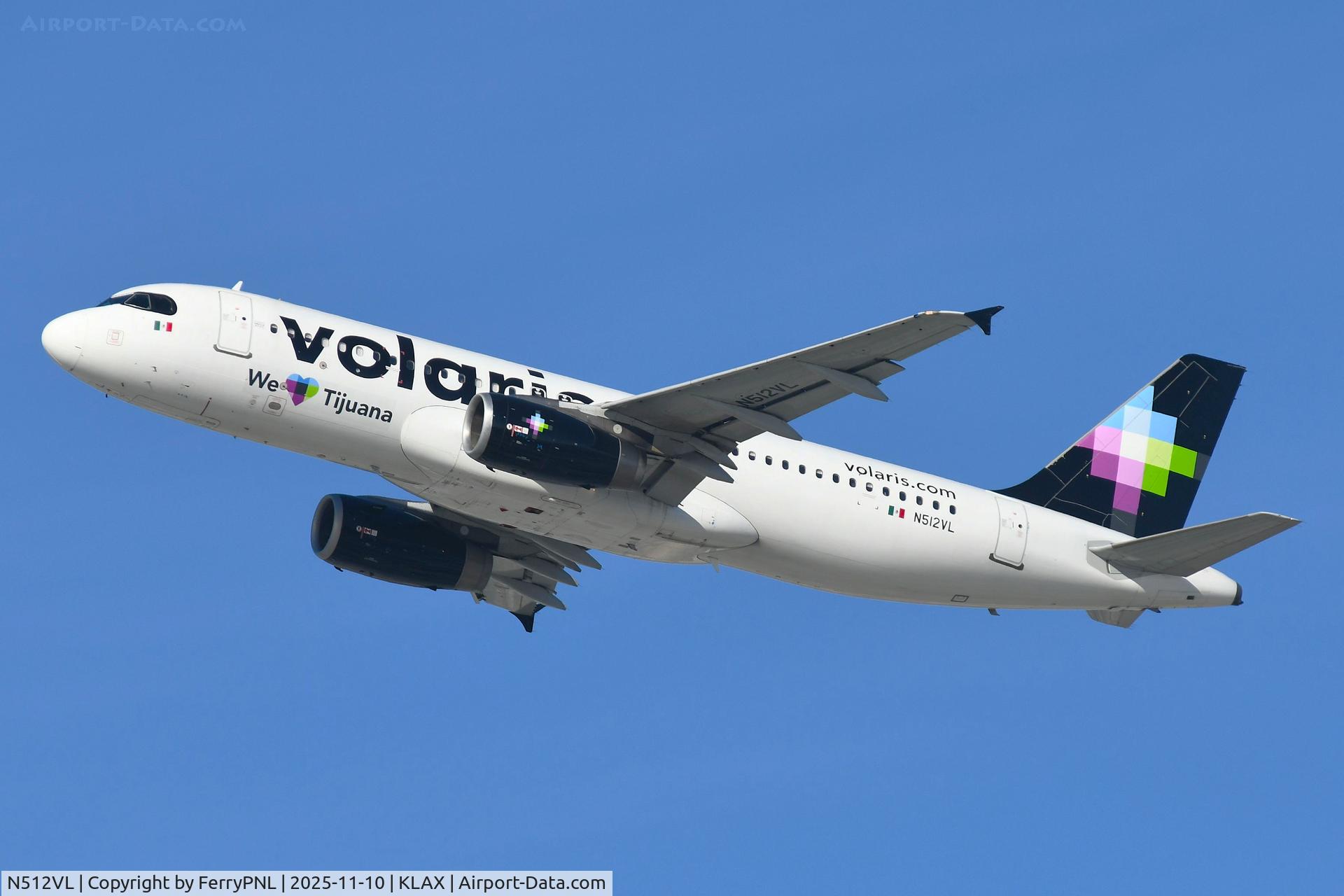 N512VL, 2012 Airbus A320-233 C/N 5308, Departure of Volaris A320