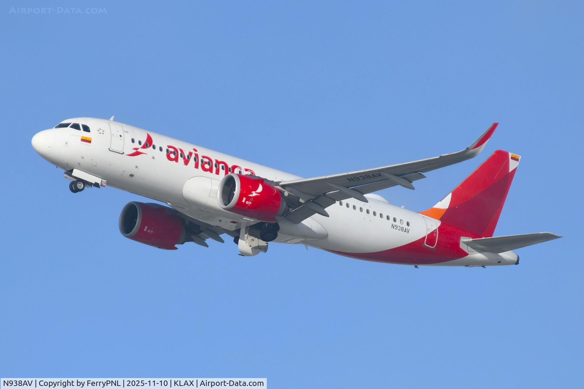 N938AV, 2020 Airbus A320-251N C/N 9238, Avianca Colombia A320N
