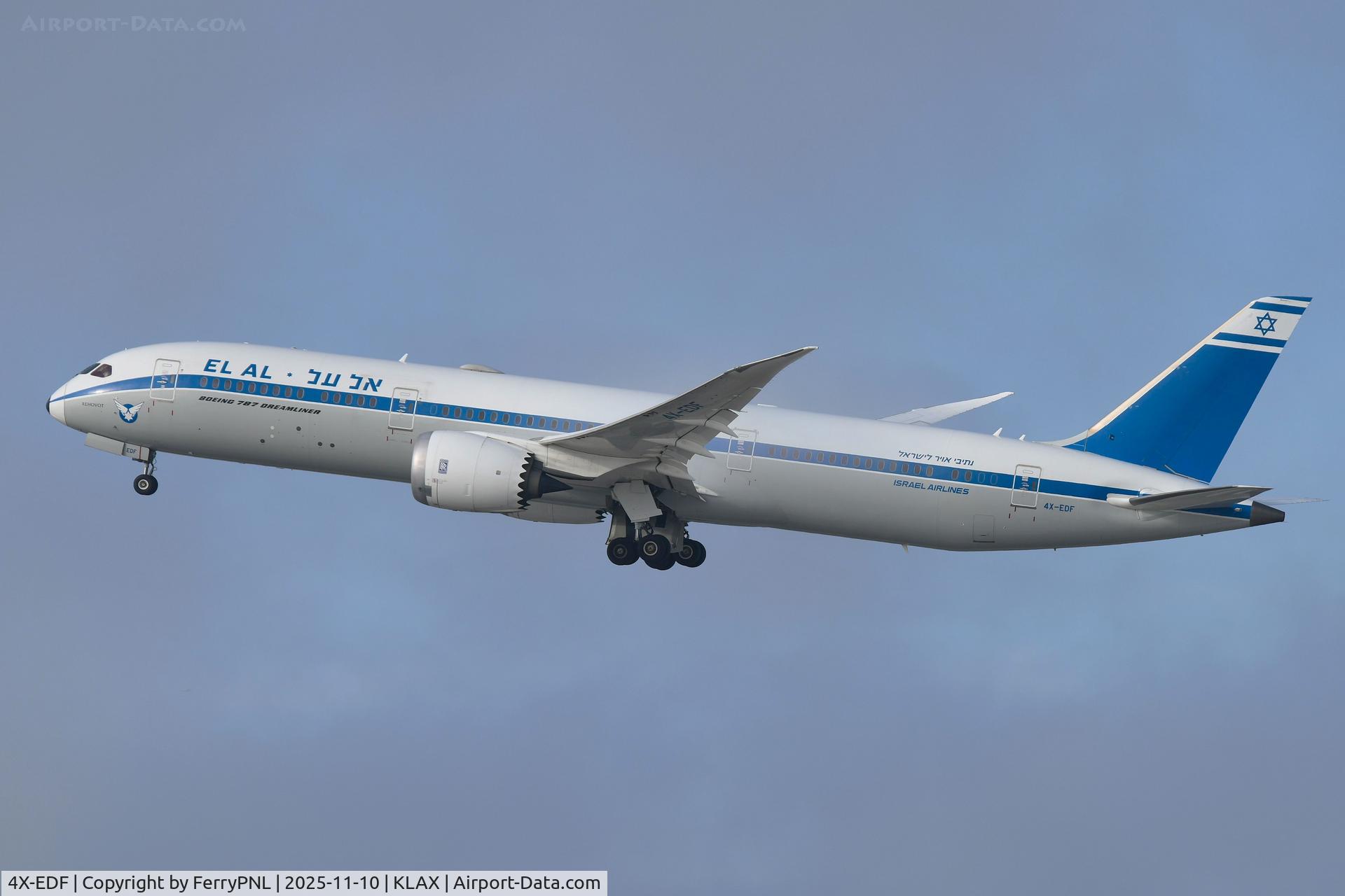 4X-EDF, 2018 Boeing 787-958 Dreamliner C/N 63394, ELAL B789 lifting-off in retro livery
