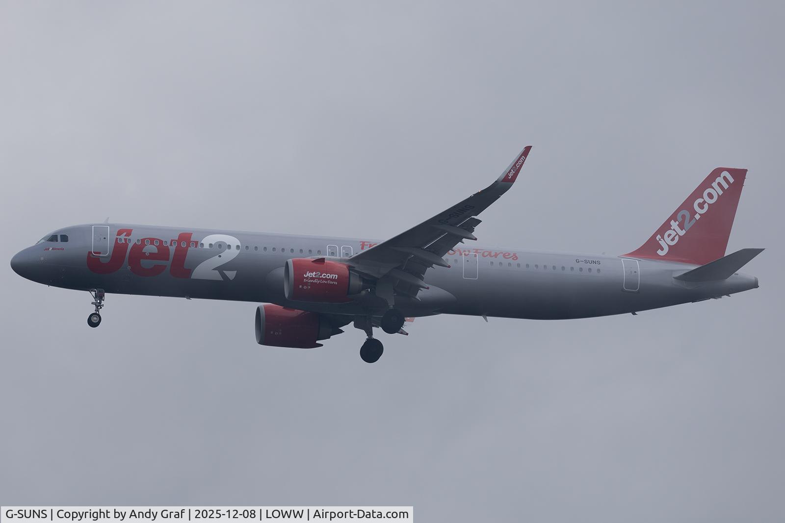 G-SUNS, 2025 Airbus A321-251NX C/N 12646, Jet2 A321N