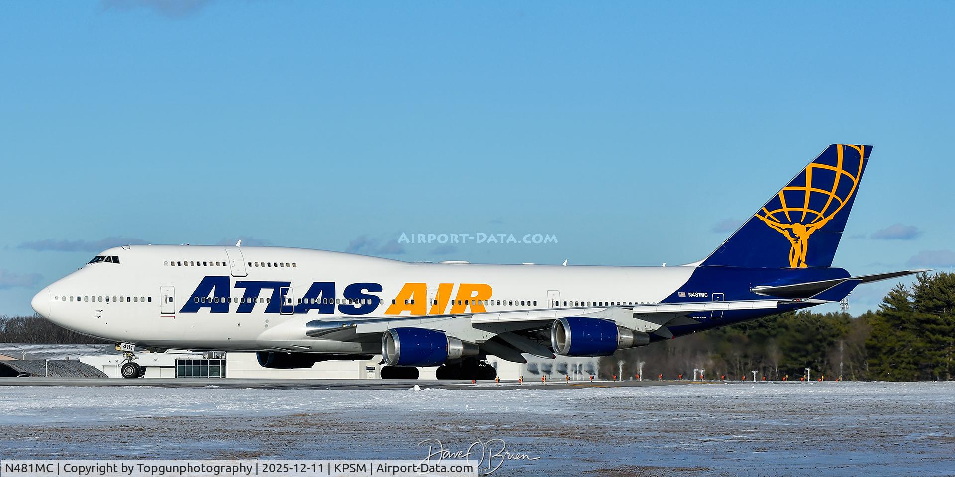 N481MC, 2001 Boeing 747-443 C/N 32339, Quick turn and now departing at GIANT8447